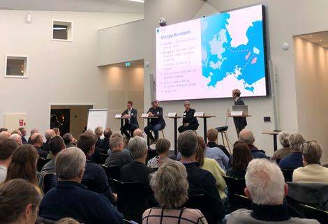 Billede fra borgermødet om Energiø Bornholm 26. april 2022